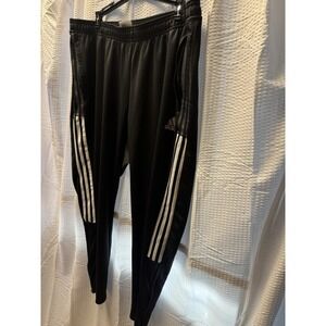 Men's Adidas 2X Primegreen Black 3 Stripes Leg Pocket Zip Track Pants Aeroready